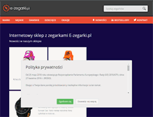 Tablet Screenshot of e-zegarki.pl